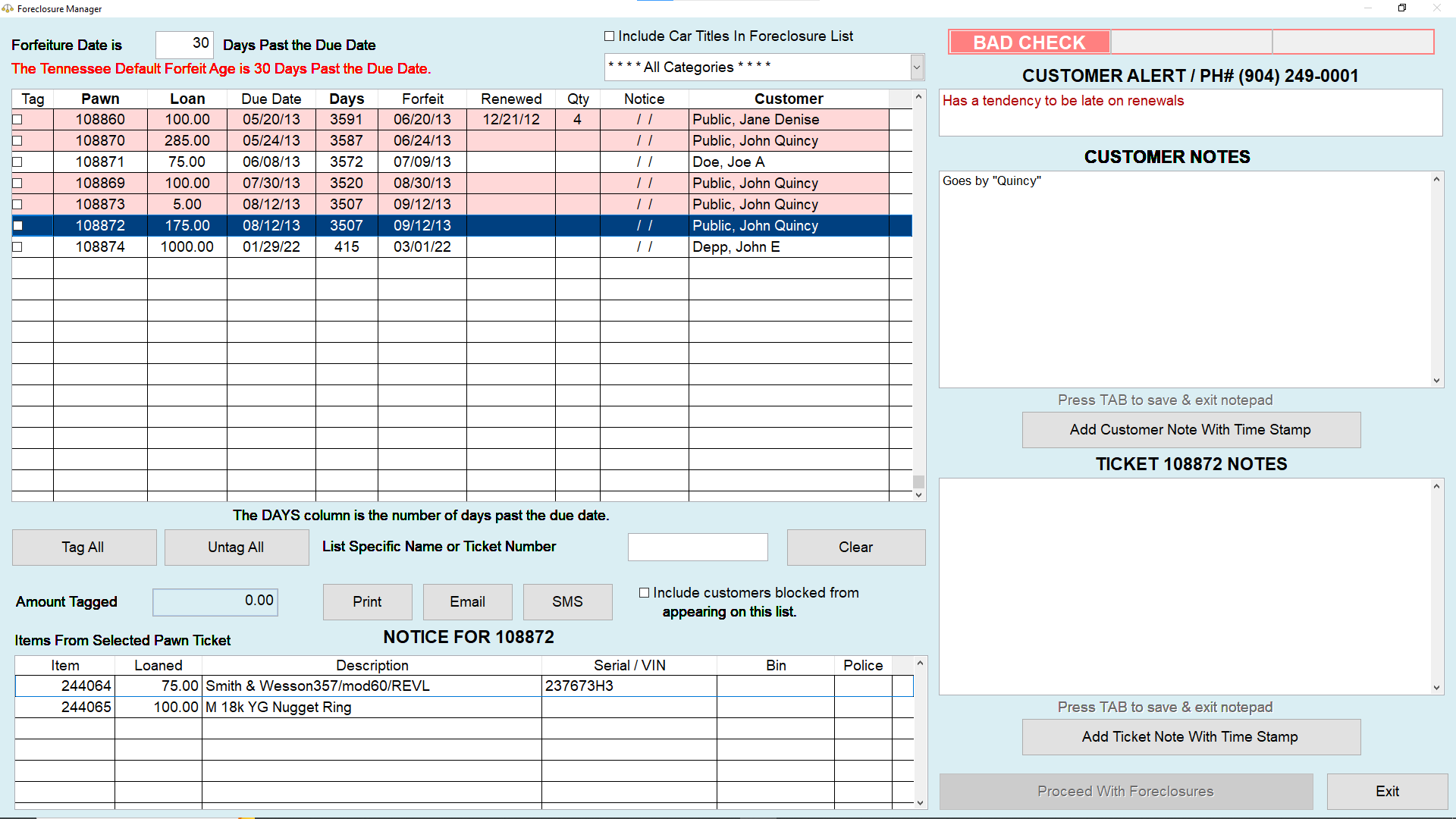 screenshot of HI-Tech Pawn